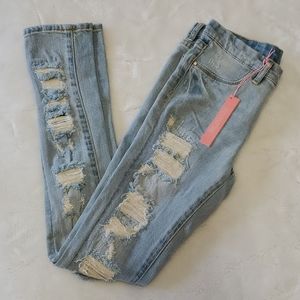 Blank NYC Spray On Super Skinny Girls Jeans Sz 14